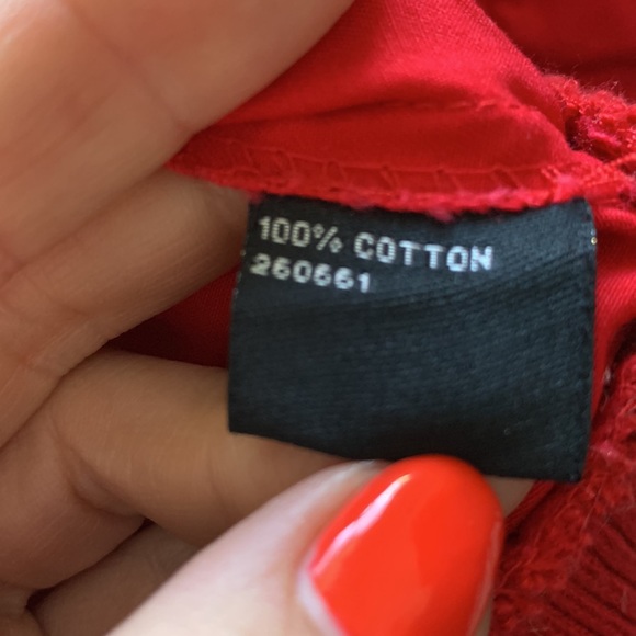 Red cotton jacket - Picture 7 of 7